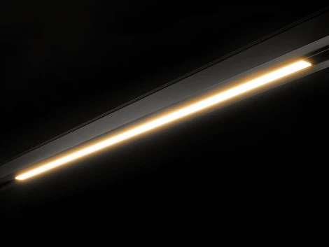 Трековый светильник светодиодный, магнитный, линейный, черный, 18Вт, 48V IP20, 3000К Lumker SY-LINK SY-LINK-900-BL-18-WW