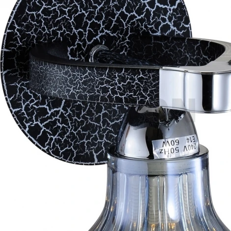 Бра N-Light 411 411-01-61CBC chrome + black crack