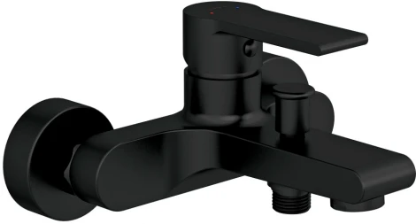 Смеситель Cersanit Brasko Black 63108 для ванны с душем