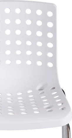 Стул SKALBERG (mod. C-084-A) / 1 шт. в упаковке (Металл,Пластик /Белый,Хром)