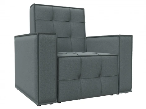 Кресло Лига-067 (ДВП,Дерево/Пластик/Рогожка/Серый) Лига Диванов 132287