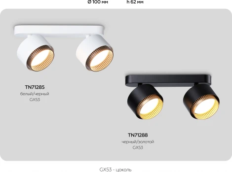 Спот настенно-потолочный поворотный Ambrella Techno Spot TN71285 (220V)
