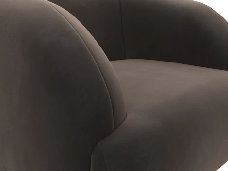 Кресло Лига-041 (Коричневый/Велюр) Лига Диванов арт.121942