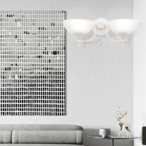 Бра с выключателем Arte Milano AM340049 340049/2W WT+SL (220V)