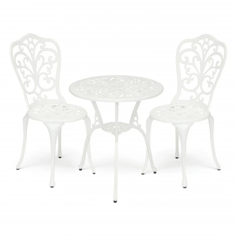 Комплект Secret De Maison Romance (стол +2 стула) butter white (алюминиевый сплав)