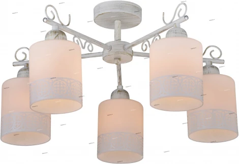 IDLamp Ileria 848/5PF-Whitepatina