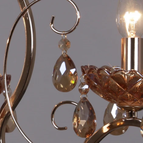 Подвесная люстра Reluce 02315-0.4-03 FGD+GC (220V, подвески, на цепи, подсвечник, свеча)