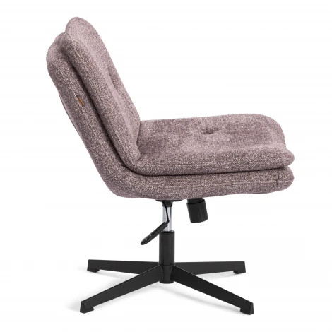 Кресло лаунж Oslo/Осло крестовина, велюр/букле, VT shape wood rose Tetchair 25434