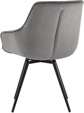 Стул вращающийся Сеул велюр темно-серый УТ000035941