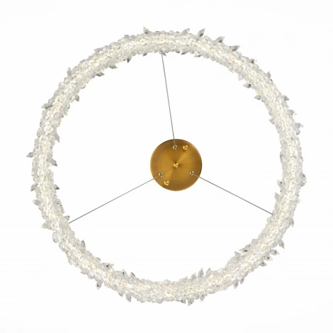 Подвесная люстра ST Luce Lucchero SL6105.203.01 (LED, 220V, хрусталь, пульт управления, на тросе, кольцо)