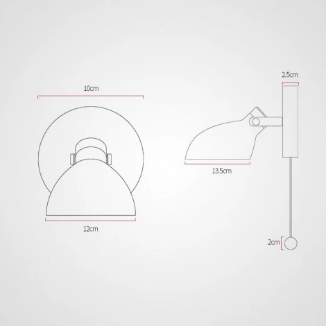 Бра с выключателем E14 Lu Carte LC-11-1404