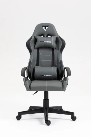 Кресло спортивное TopChairs Wyvern серо-черный арт.УТ000039485