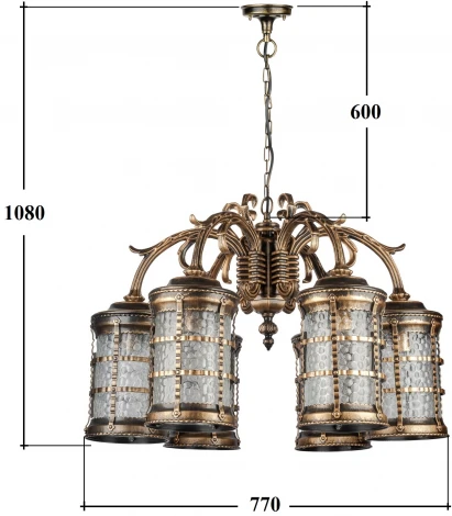 Уличный светильник подвесной Oasis Light BARSELONA 81270/6/16 GB