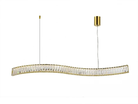 Подвесной светодиодный светильник Newport 8240 8243N/110 gold (220V, на тросе)