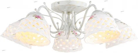 Потолочная люстра Arte Lamp Wicker A6616PL-5WG