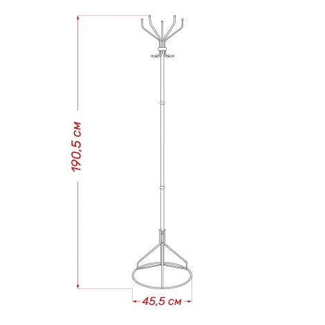Вешалка напольная Leset Порто-2 (Металл/Белый) арт.2500000067679