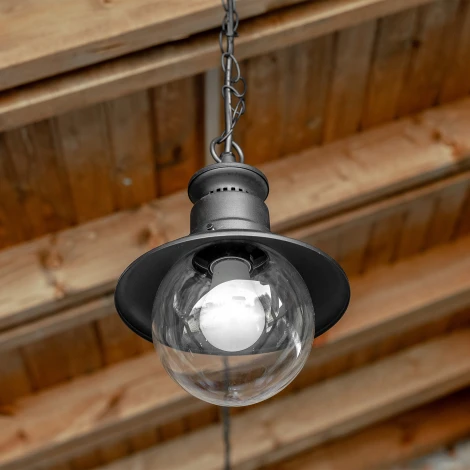 Уличный светильник подвесной Elektrostandard Talli черный GL 3002H (220V, на цепи, IP44)