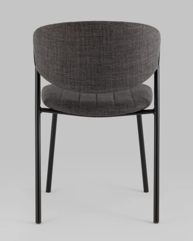 Стул Харпер ткань рогожка тёмно-серый Stool Group арт.УТ000036753