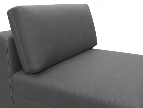 Модуль диван Лига-060 НПБ (ЛДСП,Брус,Фанера,Замша/Серый) Лига Диванов 129543