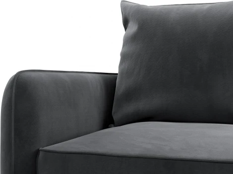 ПОРТЛЕНД  МИНИ Диван прямой серый D1 furniture арт.AAA41667004