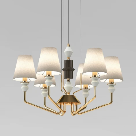 Подвесная люстра   Eurosvet Olaria 101012/6 латунь Smart