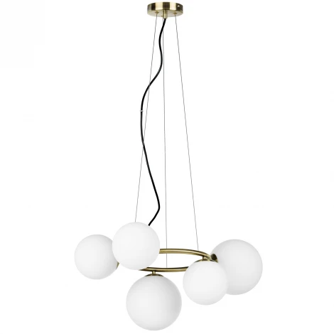 Подвесная люстра Lightstar Globo 815051 (220V, на тросе, шарики, молекулы)