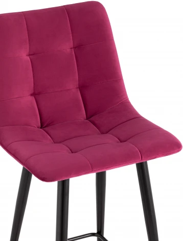 Стул полубарный Stool Group Джанго велюр винный высота сиденья 60 см УТ000036034