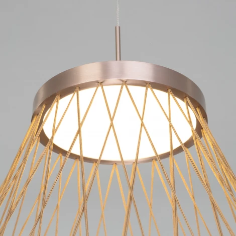 Подвесной светильник Eurosvet Cesta 40016/1 LED коричневый (220V, на проводе, круглые)