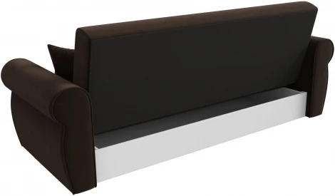 Диван-книжка Лига-019 (Коричневый/Микровельвет) Лига Диванов арт.118359