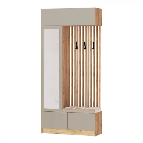 Мини-Прихожая ТЭКС Руэлла, Дуб крафт золотой, Кашемир