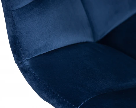 Стул барный DOBRIN TAILOR WHITE (синий велюр (MJ9-117))