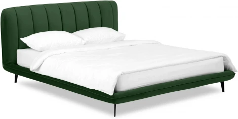 Кровать Amsterdam ОГОГО (арт.831267), (Велюр/Зеленый)