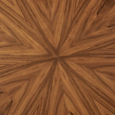 Стол Bradex Home Liverpool диам.110см, шпон орех лучевой набор, с хромированными ножками (RF 0519)