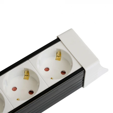 Сетевой фильтр 3-х местный с заземлением 5 метров (белый) Stekker Techno 50146