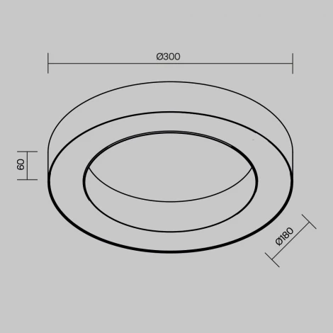 Потолочный светильник круглый светодиодный Maytoni Lua C093CL-24W3K-B (220V, круглые)