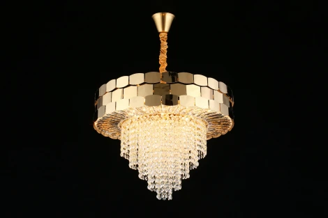 Подвесная люстра Dzhoell APL.823.03.12 (220V, хрусталь, подвески, на цепи)