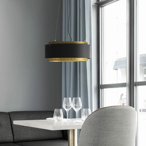 Подвесной светильник Casing 38 черный ImperiumLoft Casing01 (189559-26) (LED, 220V, на тросе, круглые, кольцо)