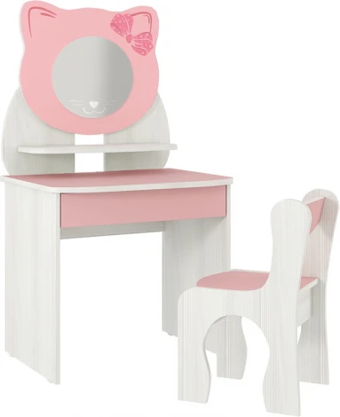 Набор детский Котенок Mebelson (ЛДСП/Белый,Розовый) арт.MK-0016.2067
