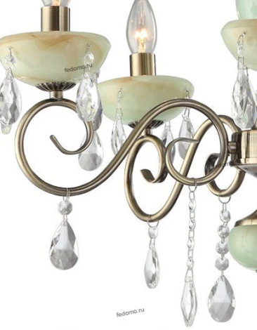 Потолочная люстра Arte Lamp Onyx Green A9592PL-5AB