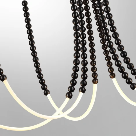 Подвесной светильник Odeon Light Monella 7149/70L черный/акрил/металл IP20 LED 70W 4300Лм 3500K 300° 220V