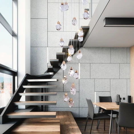 Подвесной светильник светодиодный хрустальный Modelux MODELUX ML.88971.25 GD