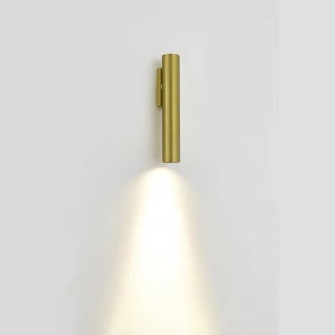 Светильник настенный Donolux Compass DL20763W10MBrass 10W D45xH280мм 1014Lm 3000К матовая латунь