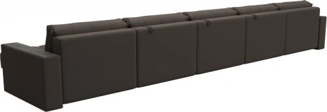 Диван П-образный с декором Лига-049 НПБ Мегалонг Лига Диванов (Рогожка) арт.128519