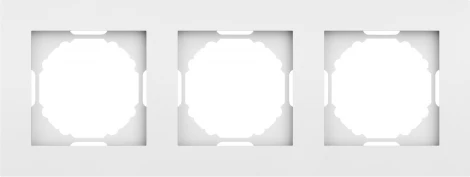 Рамка 3-я, матовый белый Donel A07 DE21333