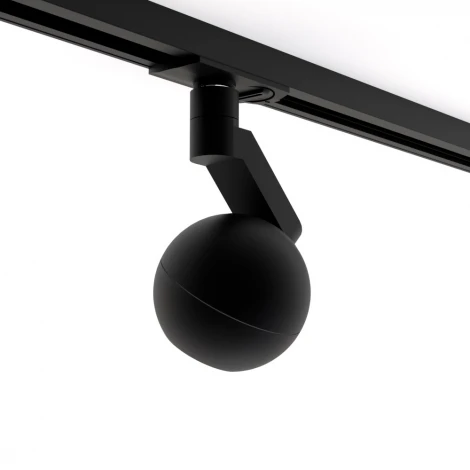 Трековый светильник однофазный 7W 220V Black RAUMBERG 8588Bk (LED, шар)