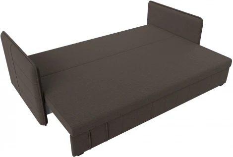 Диван прямой Слим (Коричневый/Рогожка) Лига Диванов арт.121143