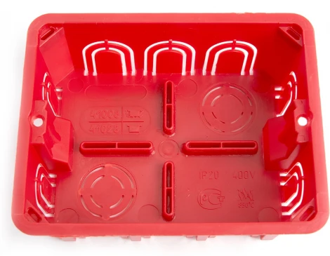 Коробка монтажная для сплошных стен с крышкой Stekker 49005