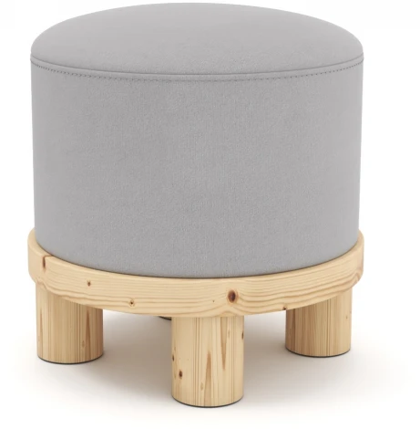 Пуф Arsko Сканди 1 светло-серый велюр