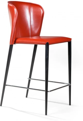 Стул полубарный Albert, кожа ретро-красный Top Concept ALBERT 2000000000176