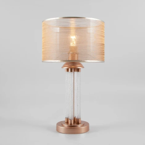 Интерьерная настольная лампа Eurosvet Licata 01073/1 перламутровое золото